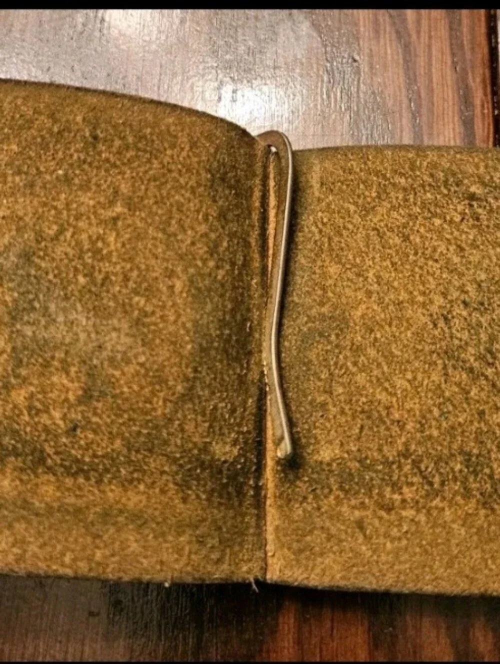 Vgt Wallet Men's Brown Leather Single Fold For Cash 3 5/8
